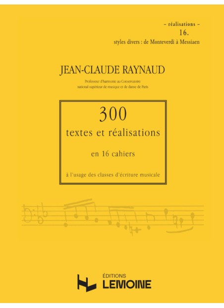 300 Textes et réalisations Cahier 16 (Réalisations)