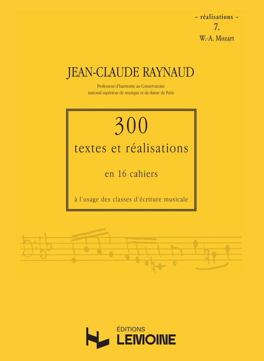 300 Textes et réalisations Cahier 7 (Réalisations)