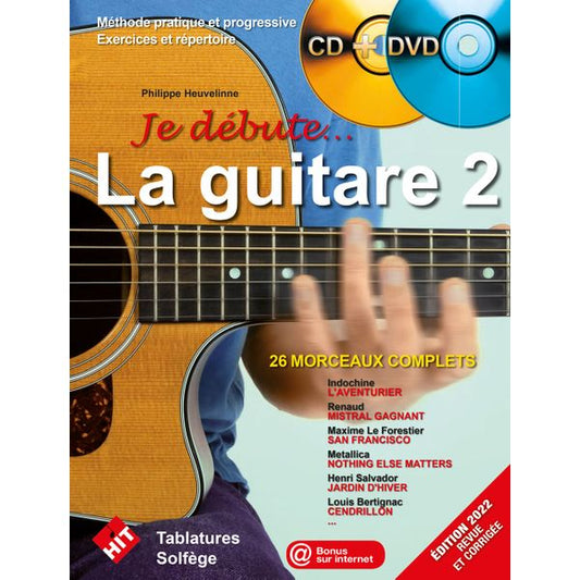 Je débute la guitare. Volume 2 (avec CD et DVD)