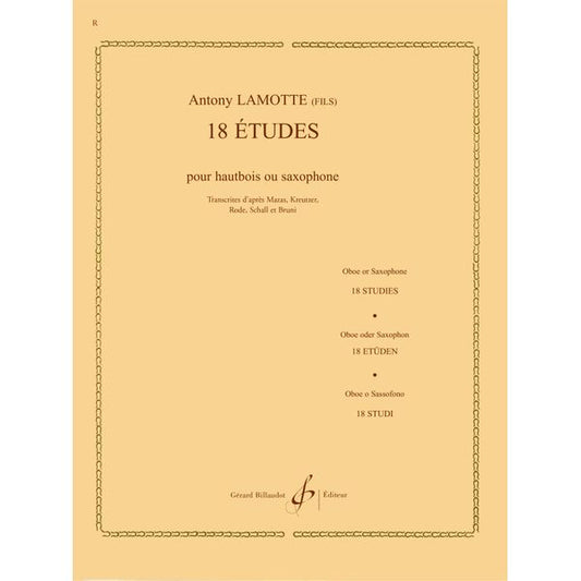 18 études d'après mazas, kreutzer, Rode, schall et bruni