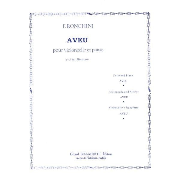 Aveu no2 des Miniatures