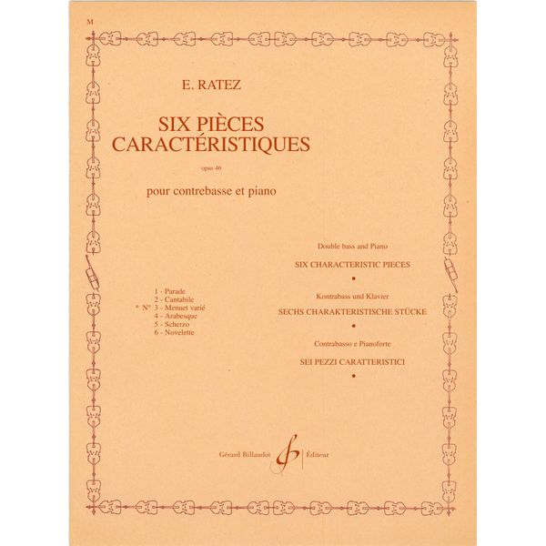 6 Pièces caractéristiques, op. 46 n° 3 : Menuet varié