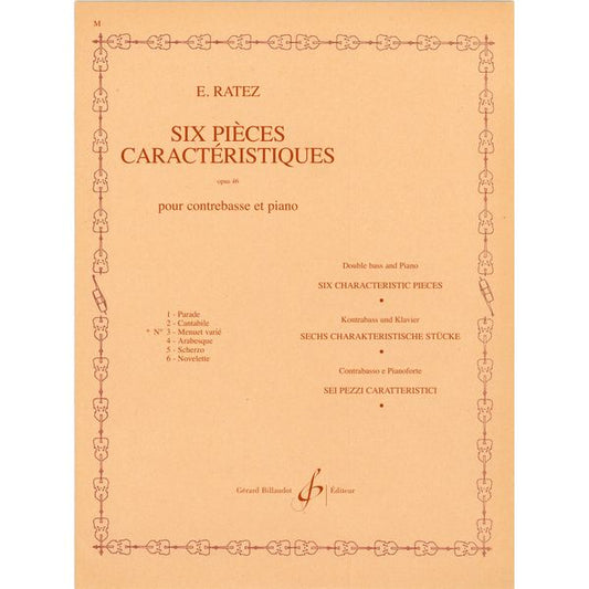 6 Pièces caractéristiques, op. 46 n° 3 : Menuet varié