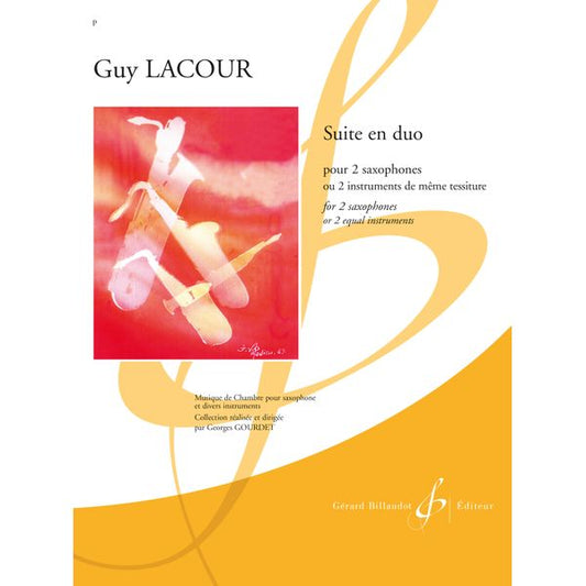 Suite en duo. Saxophone. Version 2 : saxophones