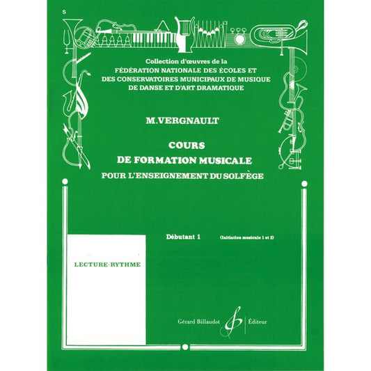 Cours de formation musicale pour l'enseignement du solfège. Débutant 1