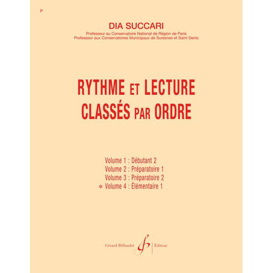 Rythme et lecture classés par ordre. Volume 4