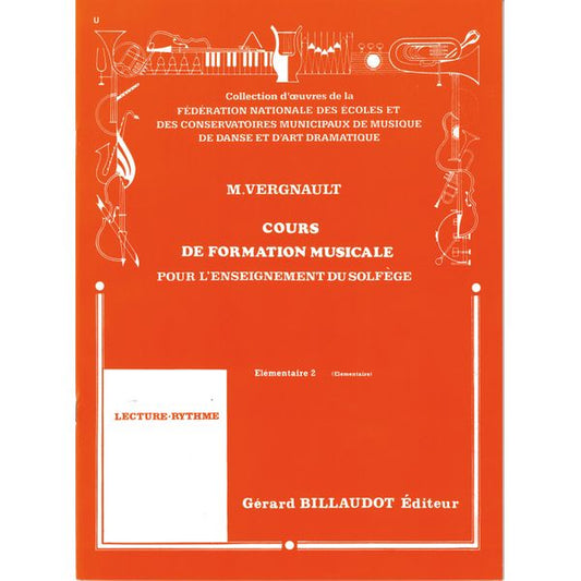 Cours de formation musicale pour l'enseignement du solfège. Elémentaire 2