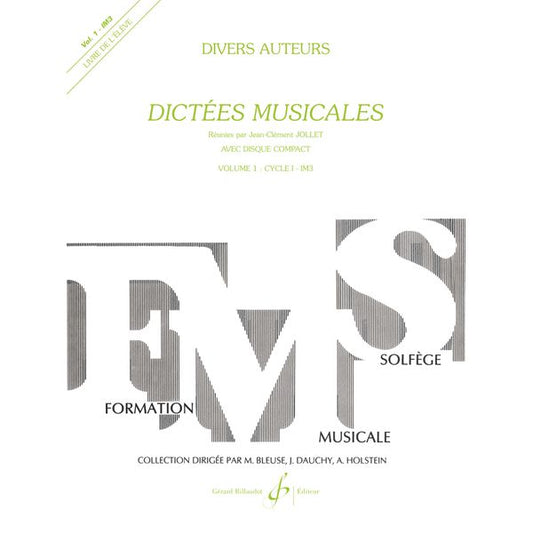 Dictées musicales. Volume 1