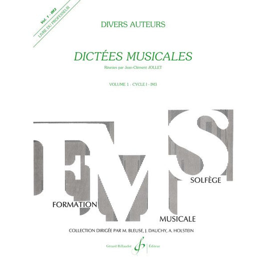 Dictées musicales. Volume 1