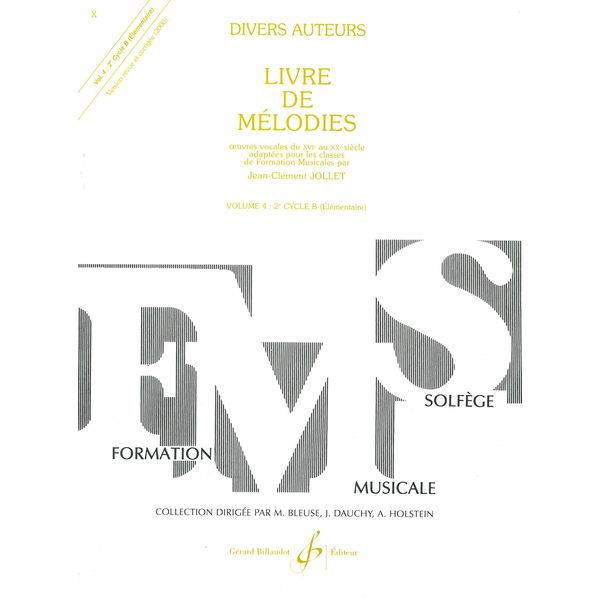 Livre de mélodies. Volume 4