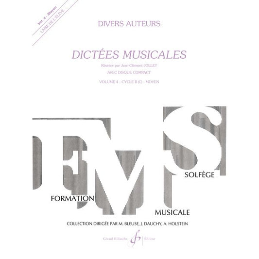 Dictées musicales. Volume 4