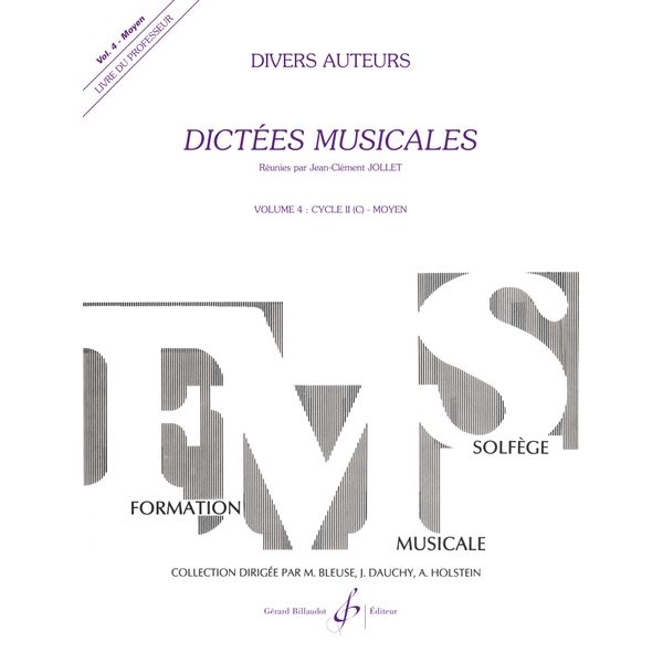 Dictées musicales. Volume 4