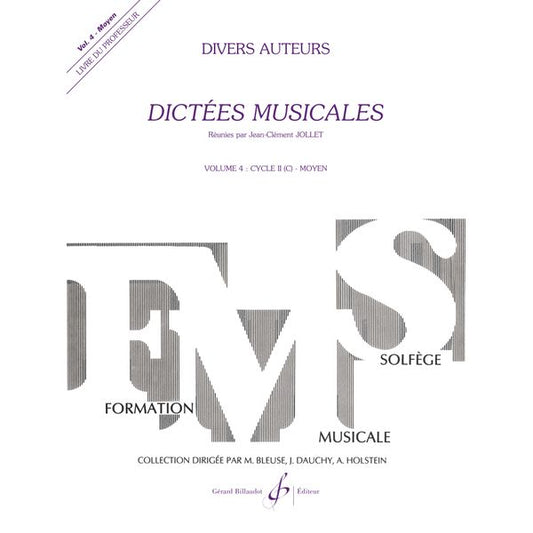 Dictées musicales. Volume 4