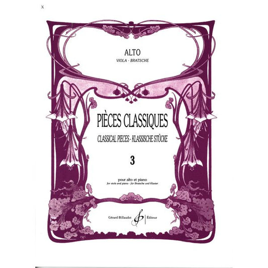 Pièces classiques. Volume 3