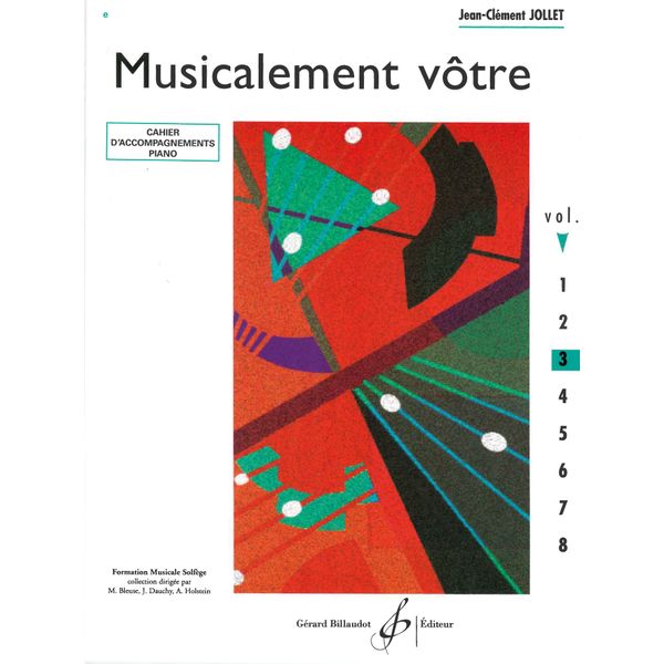 Musicalement vôtre. Volume 3 - Cahier d'accompagnement piano