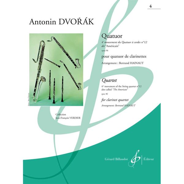 Quator. 4e mouvement du Quatuor à corde n°12, dit "Américain", op.96