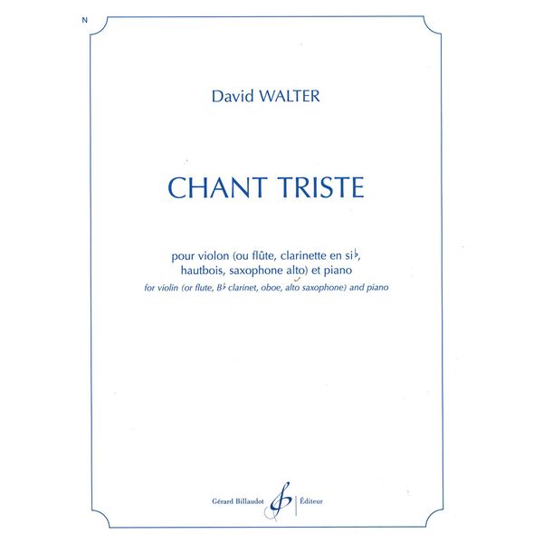 Chant triste