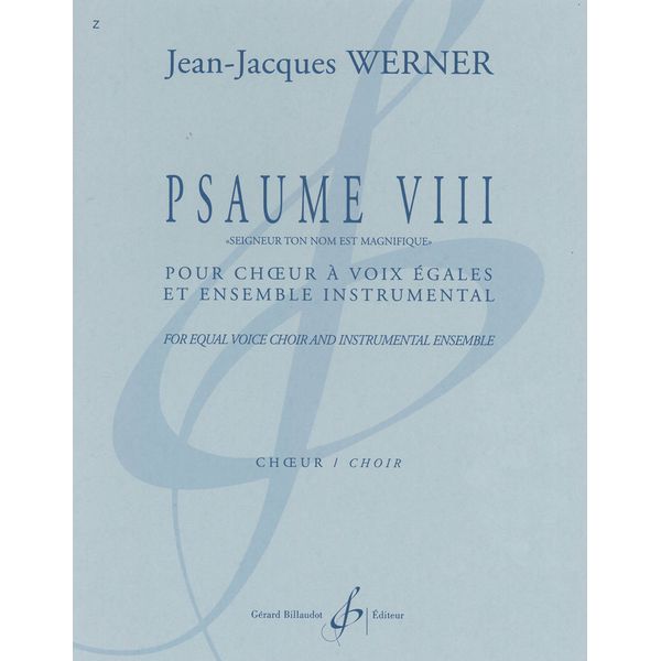 Psaume VIII. Partie de chœur