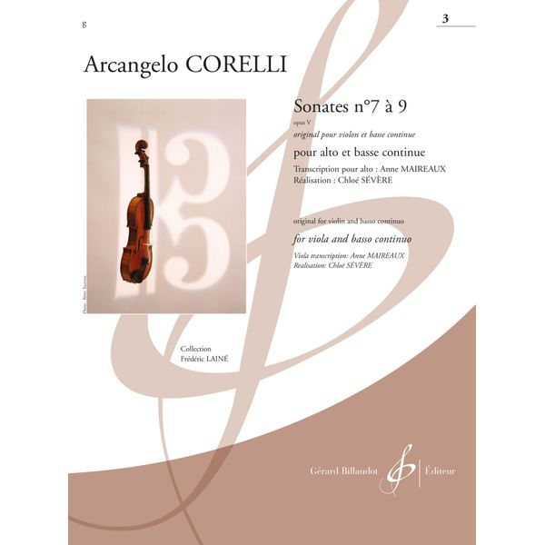 Sonates n° 7 à 9, op. V. Volume 3