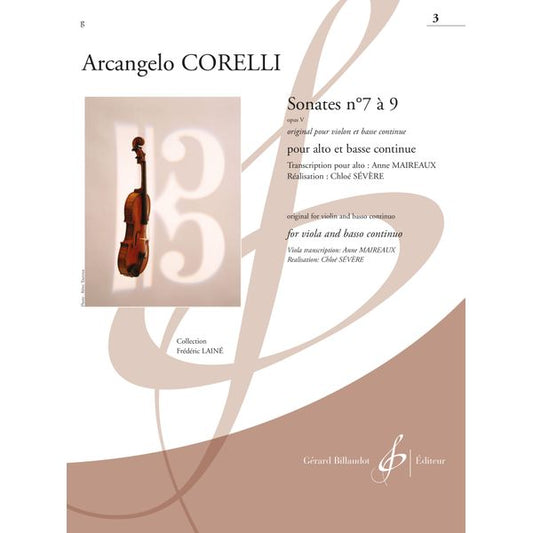 Sonates n° 7 à 9, op. V. Volume 3