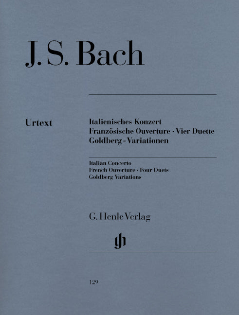 Concerto italien, Ouverture française, Quatre duos, variations Goldberg