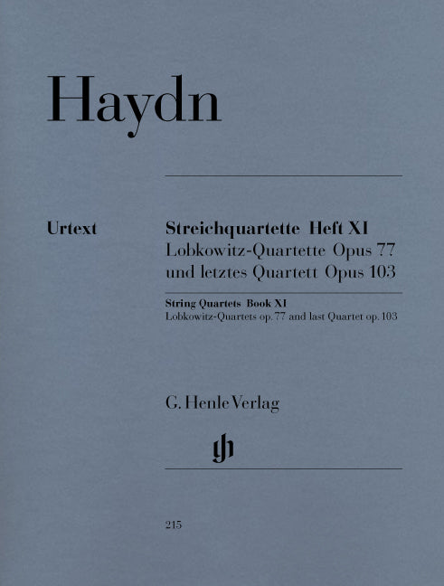 Quatuors à cordes Livre XI