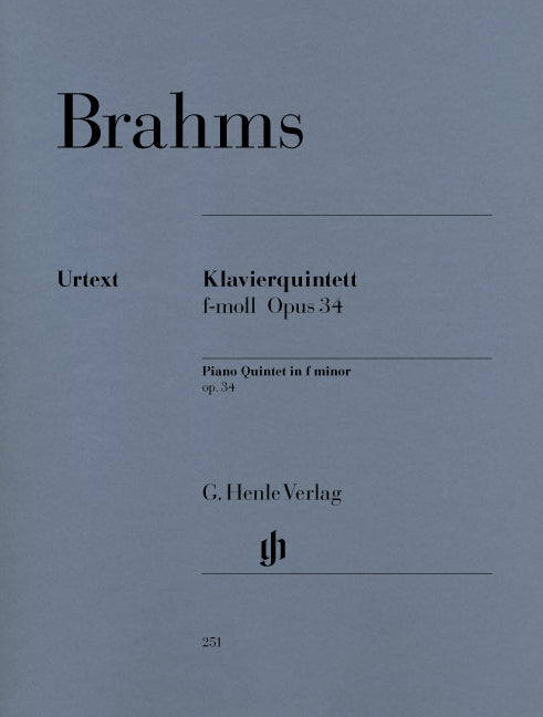 Quintette avec piano fa mineur op. 34