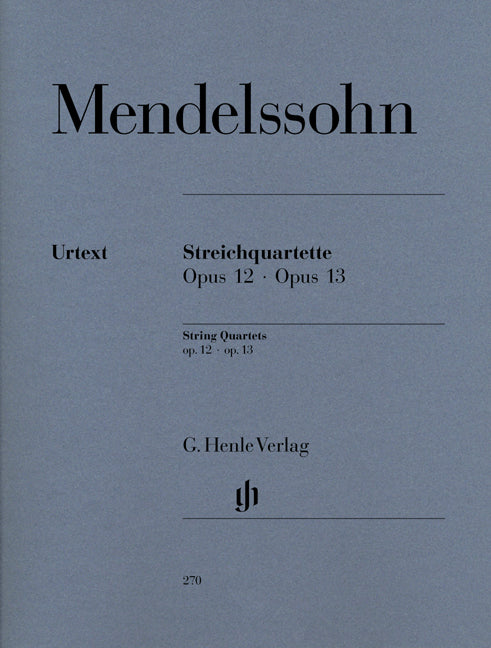 Quatuors à cordes op. 12 et 13