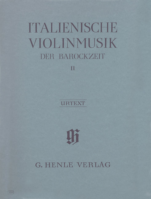 Musique italienne pour violon de l'époque baroque, volume II