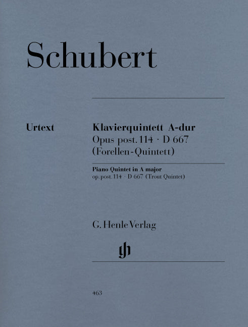 Quintette avec piano La majeur op. post. 114 D 667