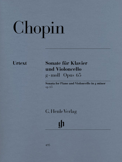 Sonate pour piano an violoncelle sol mineur op. 65