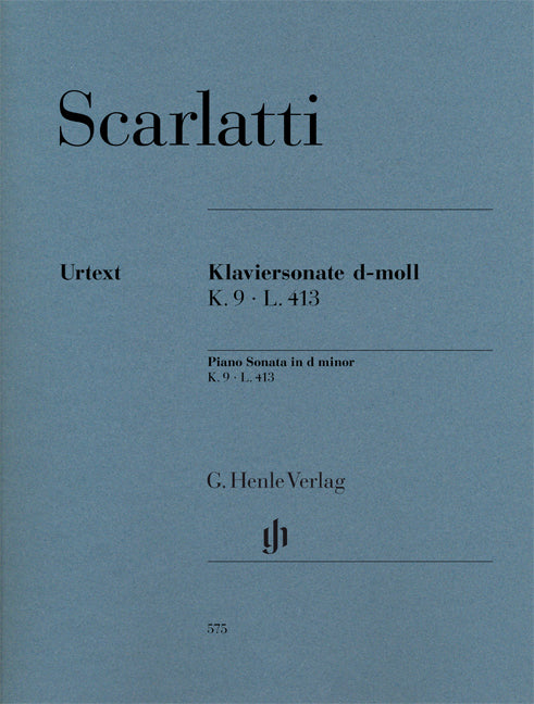 Sonate pour piano ré mineur K.9, L.413