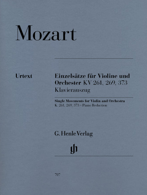 Mouvements séparés pour violon et orchestre K. 261, K. 269 et K. 373