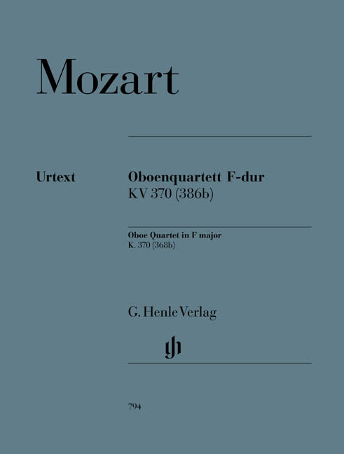 Quartet pour hautbois Fa majeur K. 370 (368b)