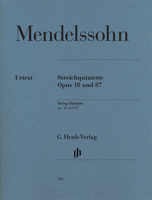 Quintette à cordes op. 18 et 87