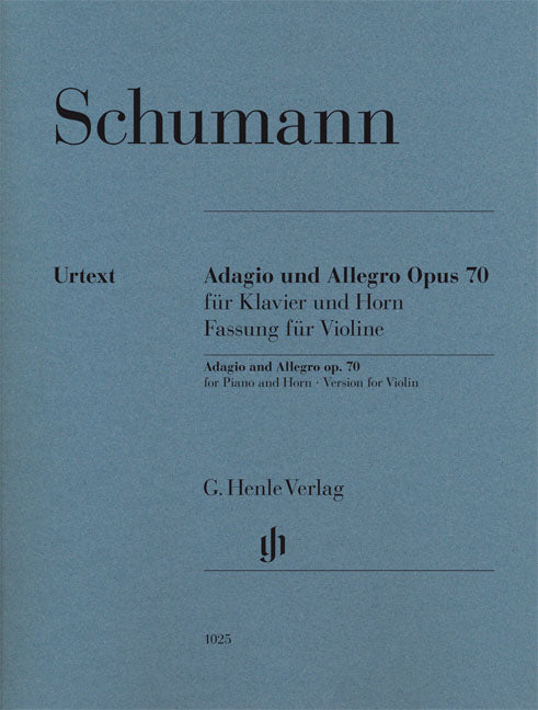 Adagio et Allegro op. 70 pour piano et cor
