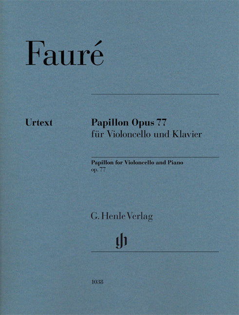 Papillon pour violoncelle et piano op. 77