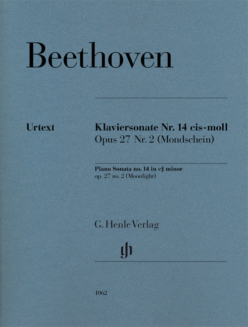 Sonate pour piano n° 14 en c dièse mineur op. 27,2 (Moonlight)