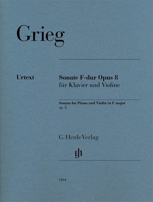 Sonate pour piano Fa majeur op. 8 pour piano et violon