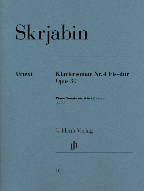 Sonate pour piano n° 4 en F dièse majeur op.30
