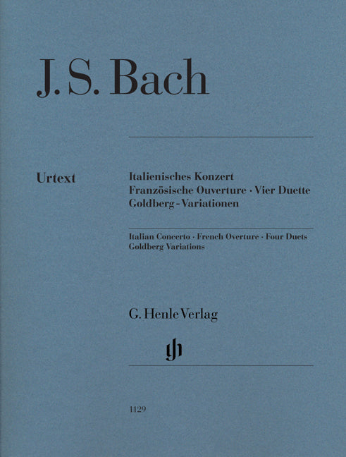 Concerto italien, Ouverture française, 4 Duos, variations Goldberg