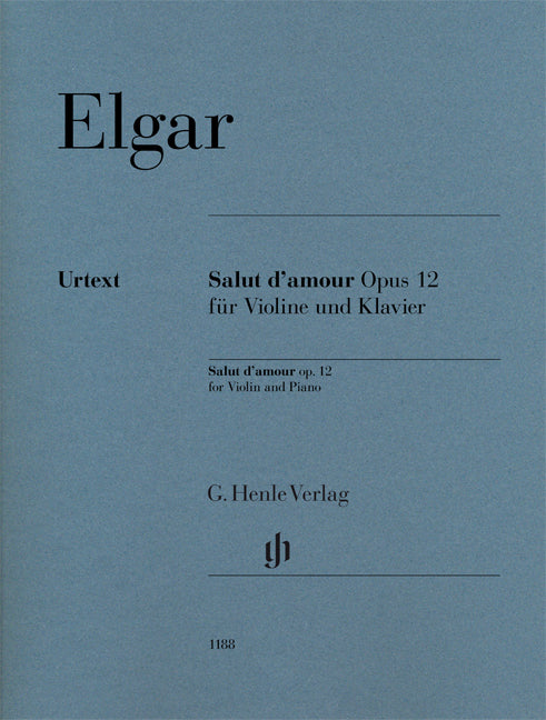 Salut d'amour op. 12 pour violon et piano
