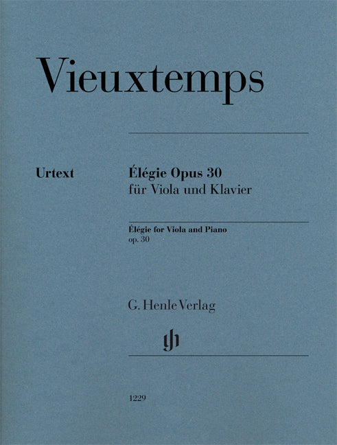 Élégie pour alto et piano op. 30