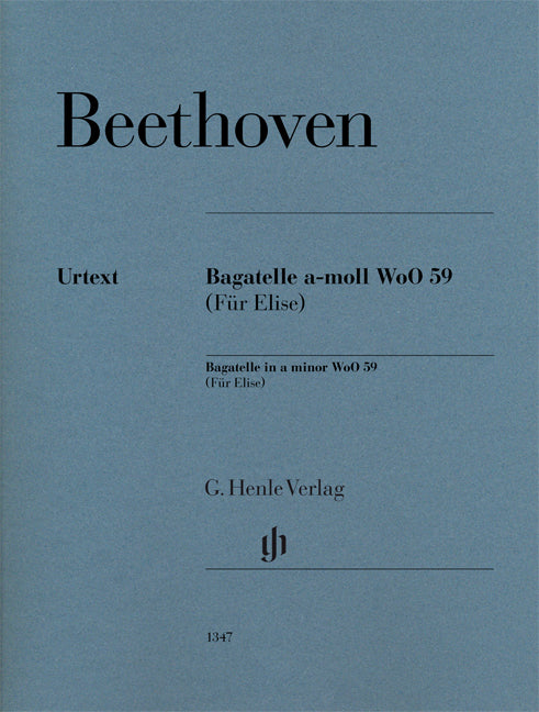 Bagatelle la mineur WoO 59 (Für Elise)