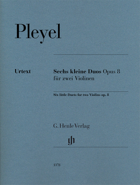 Six petit Duos op. 8 pour deux violons