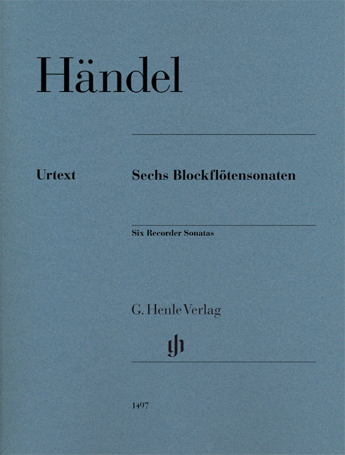 Six sonatas pour flûte à bec