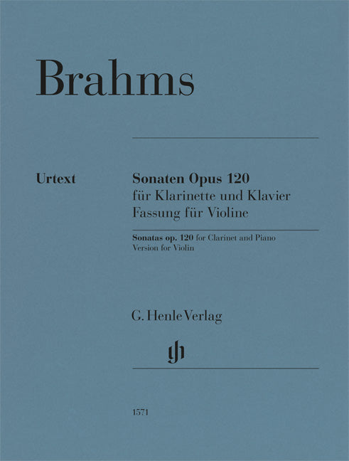 Sonates op. 120 pour clarinette et piano