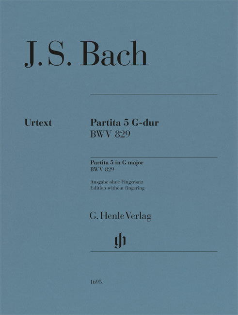 Partita 5 Sol majeur BWV 829