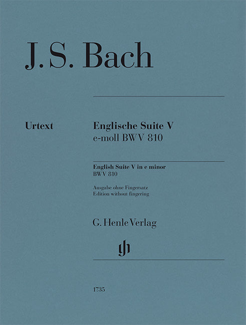 Suite anglaise V mi mineur BWV 810