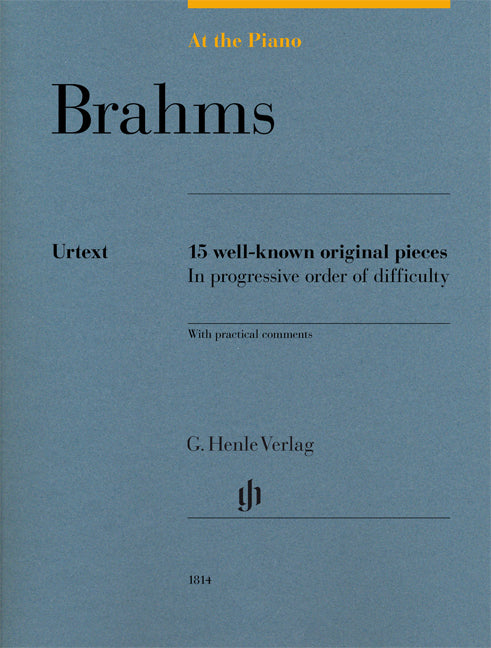 At the piano - Brahms